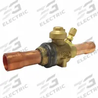 APOLLO Refrigerant Ball Valve: 7/8 in Male Sweat, Access Port, 700 psi, Access Port (MPN V34504). Key specifications — Brand: APOLLO; Access Port: Yes.