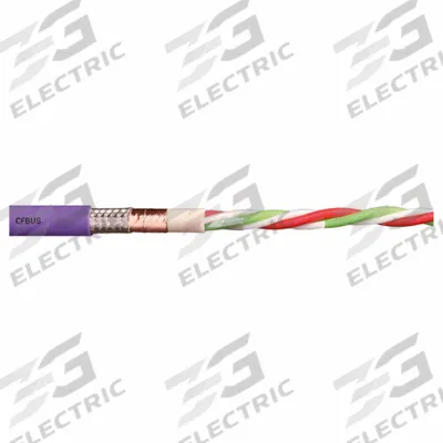 CHAINFLEX Bus Cable: (3) Pr 24 AWG (0.25), TPR, Order by the Foot, Interbus - Continuous Flexing Bus Drop Cables