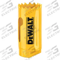 DEWALT Hole Saw: 1 1/8 in Saw Dia., 4/5 Teeth per Inch, 1 3/4 in Max. Cutting Dp, Bi-Metal (MPN DAH180018). Key specifications — attr1098070: 4/5; attr1098087: DEWALT; attr1098073: 1/2"-20.