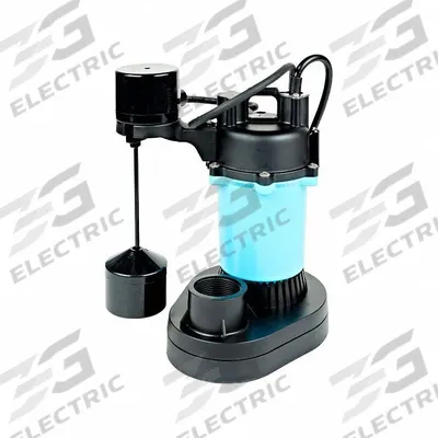 LITTLE GIANT Submersible Sump Pump: 1/2 hp, 115V AC, 45 gpm Flow Rate @ 10' of Head - General Purpose Submersible Sump Pumps