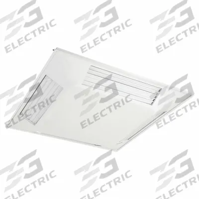 4 WAY DIFFUSER Diffuser: Ceiling, 23 in H, 24 in W, Lay-In, 10 in Duct, Steel, Side Louvered - Square Louvered Diffusers With Filters