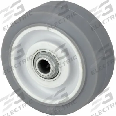 APPROVED VENDOR Caster Wheel: 3 1/2 in Wheel Dia., 1 1/4 in Wheel Wd, Rubber - Nonmarking Rubber Tread on Plastic Core Wheels