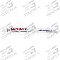LENOX Reciprocating Saw Blade: 6 Teeth per Inch, 9 in Blade Lg, 0.06 in Blade Thick, Bi-Metal, 25 PK (MPN 20523B966R). Key specifications — attr1109198: 6; attr1109200: Rigid for Straight Cuts; attr1109201: Straight; attr1109209: LENOX.