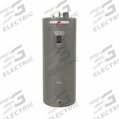 RHEEM Electric Water Heater: 240V, 50 gal, 6 kW, Single Phase, 58.4 in Ht - Light-Duty Residential Electric Water Heaters