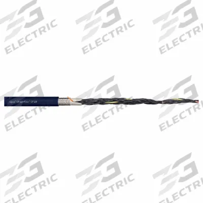 CHAINFLEX Control Cable: 18 AWG, 20 Conductors, Order by the Foot, TPR Jacket - Continuous Flexing Control Cables