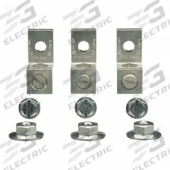SQUARE D Lug Kit: For Low Volt Transmer Type, (3) Bolts/(3) Nuts, 100 A Max Current, 3 Lugs (MPN DASKP100). Key specifications — Brand: SQUARE D; For Maximum Wire Size: 1/0 AWG; For Transformer Type: Low Voltage; Manufacturer Part Number: DASKP100; Compatible with Manufacturer Model Number: HM15T255NCU.