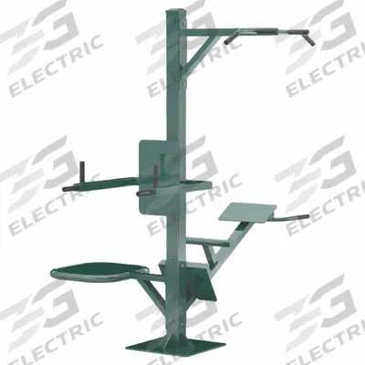 TRIACTIVE USA Modular Series Unit: Green, Outdoor (MPN MODU1) - Outdoor Fitness Stations