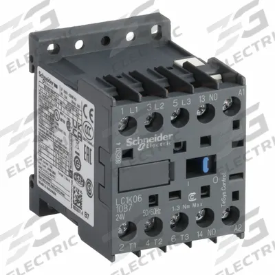SCHNEIDER Miniature IEC Magnetic Contactor: Non-Reversing, 3 Poles, 3NO Contacts - Miniature, Non-Reversing IEC Contactors