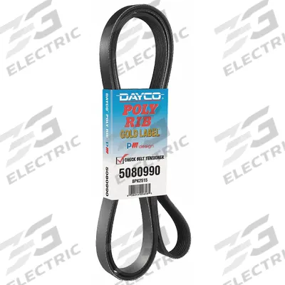 DAYCO Serpentine Belt: Serpentine Belt, K Belt Trade Size, V-Ribbed Belt - 3PK Series Micro-Ribbed V-Belts