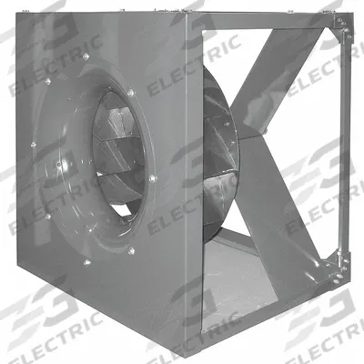 Dayton Plenum Fan: 18 1/2 in Wheel Dia, Belt Drive - Belt-Drive Blower without Drive