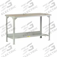 LITTLE GIANT Workbench: Fixed Ht, Hardboard Over Steel, 60 in x 36 in, Gray, Lower Shelf (MPN WSH2-3660-36). Key specifications — Brand: LITTLE GIANT.