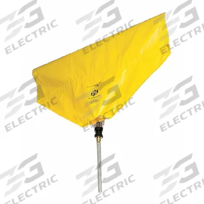 PIG Leak Diverter Tarp: 28 1/2 in Lg, 16 in Wd, Hook and Loop Leak Diverter Mounting - Pipe Leak Diverters