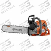 HUSQVARNA Gas-Powered Chainsaw: 28 in Bar Lg, Rear Handle, Auto Chain Oiler, 5.8 hp Horsepower (MPN 572XP). Key specifications — Engine Cycle: 2-Cycle; Brand: HUSQVARNA.