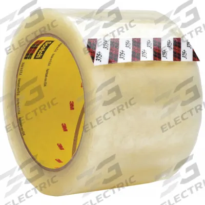 SCOTCH Carton Sealing Tape: 3.1 mil Tape Thick, 3 in x 1640 yd, 375+ - Heavy-Duty Hot Melt Tape