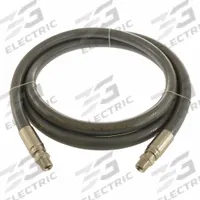 Suction and Discharge Hose: 3/8 in Hose Inside Dia., 10 ft Hose Lg, 225 psi, Grey, Coupled Assembly (MPN K6158-06-10MM-SS). Key specifications — Brand: KURIYAMA; Temp. Range: 25° to 150°F; Hose Color: Grey.