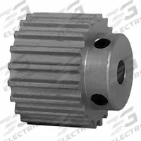 DAYTON Timing Pulley: Curvilinear, Fixed, For 15 mm Belt Wd, 20 Teeth, 5 mm Pitch, Aluminum (MPN 20-5M15-6A3). Key specifications — Brand: DAYTON; Finish: Clear Anodized; For Belt Series: Powerhouse®.