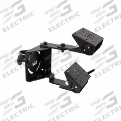 GAMBER-JOHNSON Device Mount: Pillar Computer Mount, Forklifts, Tablets, Black, 9 in Overall Ht (MPN 7160-2122). Key specifications — Product Type: Pillar Computer Mount; Compatible Devices: Tablets; Color: Black; Includes: 2 in to 3 in Round Pole Clamp; Features: Clevis Allows the Devices to Tilt and Swivel for user Preference; Compatible Vehicle Type: Forklifts.