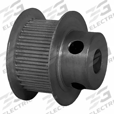 Dayton Timing Pulley: Modified Curvilinear, Fixed, For GT Timing Belt Section - GT Section Fixed-Bore Timing Pulleys with Hub