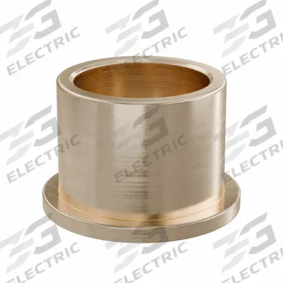 OILITE Flanged Sleeve Bearing: Bronze, SAE 841, 16 mm Bore, 20 mm OD, 16 mm Lg - Lubricated General Purpose Metallic Flanged Sleeve Bearings