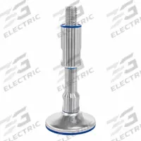 JW WINCO Leveling Foot: Swiveling Stud, 1"-8 Thread Size, 3.15 in, 3,372 lbf Capacity (MPN 19-80-1X8-185-A). Key specifications — Base Shape: Round; Load Capacity: 3,372 lbf; Mounting Holes: Mounting Holes Not Included; Hex Size: 1 in.