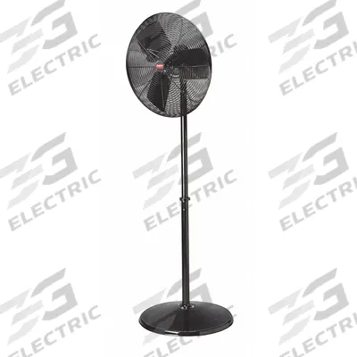 Dayton Freestanding Fan: 24 in Blade Dia, 2 Speeds, 1/4 hp Motor HP, Non-Oscillating - Standard Industrial Pedestal Fans