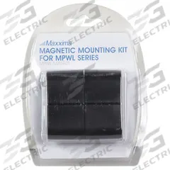 MAXXIMA Mounting Kit: Mounting Kit, Black, Aluminum, 3 in Lg, 5 1/2 in Ht, 1 in Wd (MPN MPWL-MAGKIT). Key specifications — Color: Black; Brand: MAXXIMA; Material: Aluminum; Product Type: Mounting Kit.