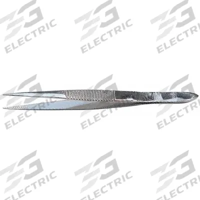 EMI Splinter Forcep: Stainless Steel, 3 1/2 in Overall Lg - Metal Medical Tweezers