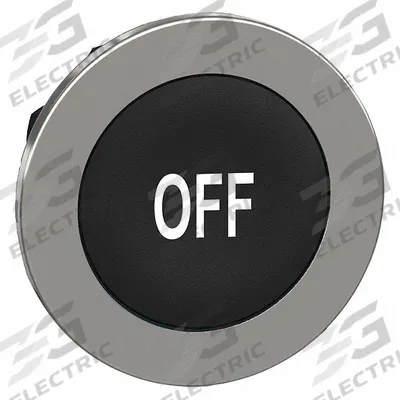 SCHNEIDER Push Button Head: 30 mm Panel Size, Non-Illuminated, Metallic, Off - Heads for Push Buttons
