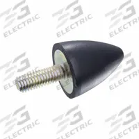 JW WINCO Vibration-Isolating Mount: Conical, Natural Rubber, Male x Non-Threaded Style (MPN 353.1-19-25-1/4-55). Key specifications — Isolator Body Material: Natural Rubber.