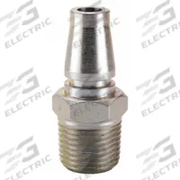 PARKER Quick Connect Hose Coupling: 1/4 in Body Size, Plug, Push-to-Connect, Steel, MNPT (MPN TL-254-4MP). Key specifications — attr303824: PARKER; attr297399: Steel; attr297398: Push-to-Connect.