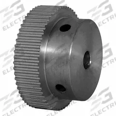 DAYTON Timing Pulley: Modified Curvilinear, Fixed, For GT Timing Belt Section, For 6 mm Belt Wd (MPN 60-2P06M6FA6). Key specifications — Brand: DAYTON; Finish: Clear Anodized; For Belt Series: Powerhouse®.