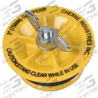 CHERNE Pipe Plug: Wing Nut, End of Pipe, For 3 in Pipe, Natural Rubber Plug (MPN 270237). Key specifications — Handle Material: Zinc; Plate Material: ABS; Included Water Fill Port/Hose: Not Included.