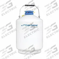 COLE-PARMER Cryogenic Dewar: 6 L Capacity, 11 3/4 in Overall Dia, 18 3/4 in Overall Ht, Aluminum (MPN 4426062). Key specifications — Brand: COLE-PARMER; Material: Aluminum; Includes: Level Rulers; Included Safety Features: Lockable.