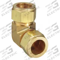 PARKER Compression Fitting Elbow: 3/4 in OD x 3/4 in OD Size, Compression x Compression, Brass (MPN 12-12 EBZ-B). Key specifications — attr1196838: CPI™; attr1196811: PARKER; attr1196829: CPI(TM).