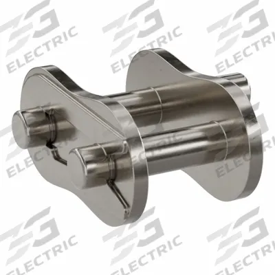 TSUBAKI Attachment Link: For Nickel-Plated Steel Roller Chains, D-1, 40, Single Strand - Attachment Links for ANSI Standard Chains