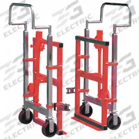 DAYTON Machinery and Equipment Mover: 4,000 lb, 29 in L x 15 in W x 49 in H Overall, 12 in Max Lift (MPN 13V412). Key specifications — Handle Type: Flow-Back; Includes Straps: With Straps; Brand: DAYTON.