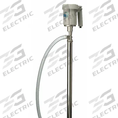 FINISH THOMPSON Electric Drum Pump: Pump with Hose, 1/3 hp HP, 115 V AC, 17 gpm - Centrifugal Electric Drum Pumps