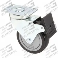 Swivel Caster: 10 Series/15 Series, Polyurethane/Steel, 4 in Wheel Dia, Drop-In, Double, Adj (MPN 2333). Key specifications — Includes Fasteners: No; Mounting Type: Drop-In; Caster Type: Swivel; System of Measurement: Inch; Finish: Zinc-Plated; Brand: 80/20; Material: Polyurethane/Steel; Product Type: Deluxe Flange Mount Swivel Caster.