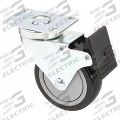 Swivel Caster: 10 Series/15 Series, Polyurethane/Steel, 4 in Wheel Dia, Drop-In, Double, Adj (MPN 2333). Key specifications — Includes Fasteners: No; Mounting Type: Drop-In; Caster Type: Swivel; System of Measurement: Inch; Finish: Zinc-Plated; Brand: 80/20; Material: Polyurethane/Steel; Product Type: Deluxe Flange Mount Swivel Caster.