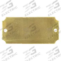 APPROVED VENDOR Blank Valve Tag: Brass, Rectangle, 3 in x 1 7/16 in, 100 PK (MPN 2CEA6). Key specifications — Color: Brass; Brand: APPROVED VENDOR.