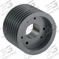 APPROVED VENDOR V-Belt Pulley: 5V850, 8 Groove, 8.5 in OD, Bushed Bore, E, For 5V/5VX Belt Section (MPN 85V850E). Key specifications — Pulley Industry Number: 5V850; Pitch Diameter: 8.5 in (5V); For Belt Section (broad, with similar types): 5V or 5VX.