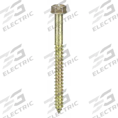APPROVED VENDOR Concrete Anchor Screw: 3 in Overall Lg, 1/4 in Dia, Steel, Zinc Yellow - Hex-Head Screw Anchors