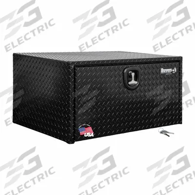 BUYERS PRODUCTS Underbody Truck Box: Underbody Truck Box, Single Drop-Down Door Door, Black - Single Drop-Down Door Boxes