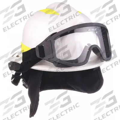 BULLARD Fire Helmet: Lime, Modern Rear Brim, Chin Strap