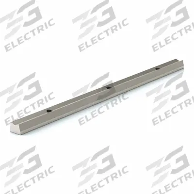 PBC LINEAR Linear Shaft Support Rail: 50 mm Shaft Dia, 1,200 mm Lg, Unfinished - Pre-Drilled Low Profile Linear Shaft Support Rails