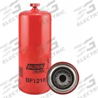 BALDWIN FILTERS Fuel Filter: Spin-On, 4 1/4 in Outside Dia, 1"-14 Thread Size, Cellulose, BF1218. Key specifications — attr1137520: BF1218; attr434022: BALDWIN FILTERS; attr427730: Cellulose; attr427731: G401 Integral Gasket; attr1017112: Buses; attr1017113: Caterpillar.