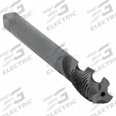 CLEVELAND Spiral Flute Tap: M12x1.75 Metric, 6H, 3 Flute, Semi-Bottoming Chamfer, Black Oxide Cobalt (MPN C89345)