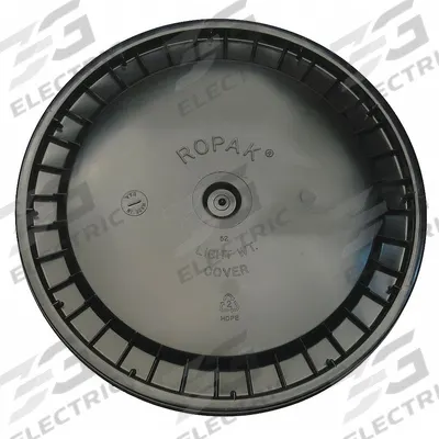 APPROVED VENDOR Pail Lid: Snap-On, 12 1/4 in Overall Dia, Black, Plastic - Snap-On Lids