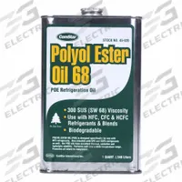 COMSTAR Synthetic Oil: Polyol Ester, 1 qt, 300 SUS, -39°C Pour Point, Yellow (MPN 45-020). Key specifications — Viscosity Grade: ISO-68; Brand: COMSTAR; Compatible Refrigerant Group: HCFC; Product Type: Synthetic Oil.