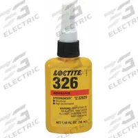 LOCTITE Acrylic Adhesive: AA 326, Activator Cured, 50 mL, Bottle, Amber, Thick Liquid (MPN 135402). Key specifications — Series: AA 326; Cured Color: Amber.
